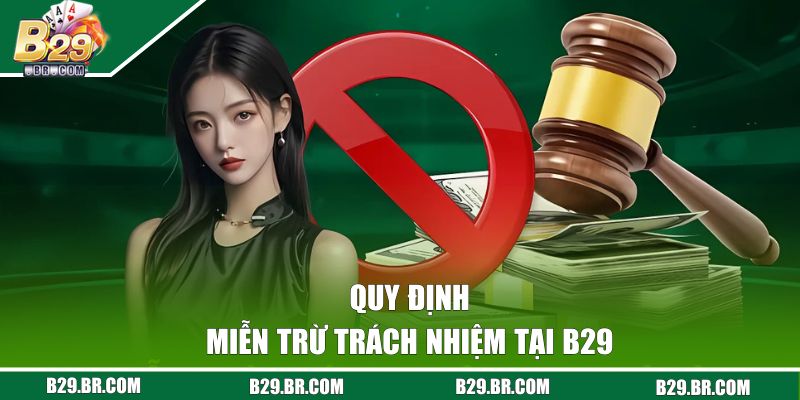 Quy định miễn trách nhiệm B29